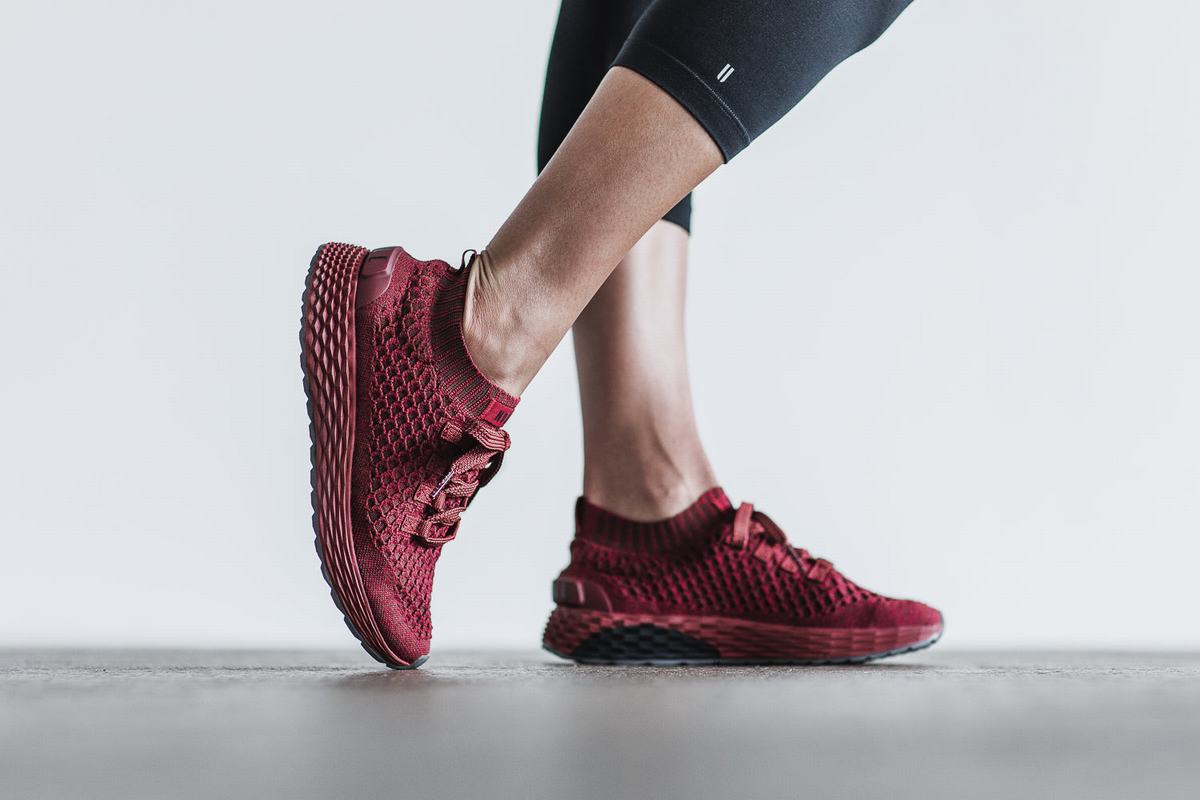 Nobull Knit Runner Women's Running Shoes Red | Australia (EF2108)